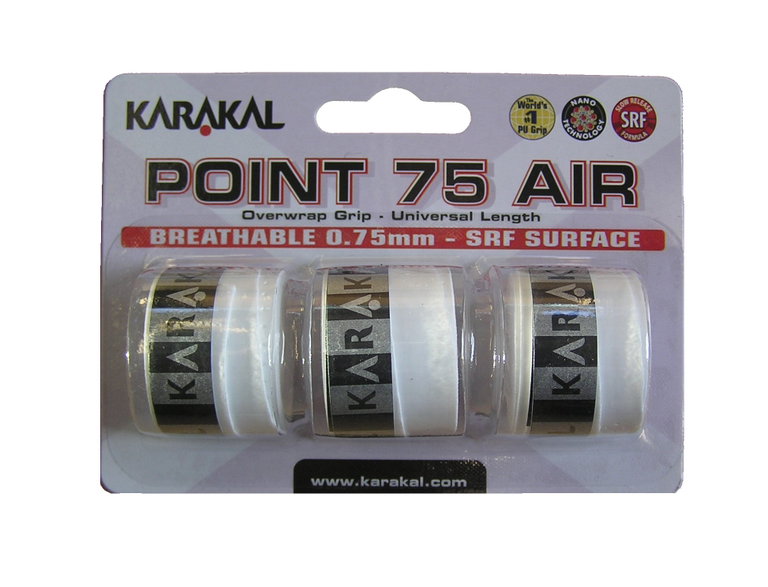 Karakal Overgrip Point Air 0.75mm weiss 3er