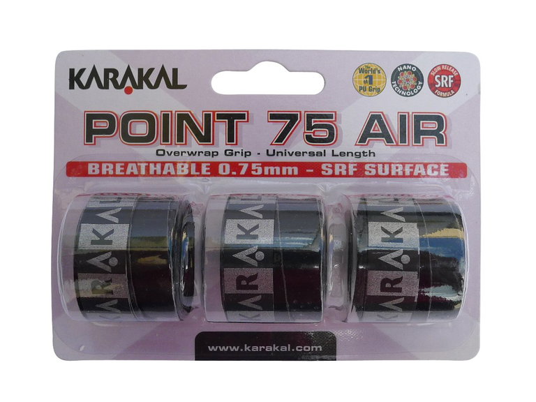 Karakal Overgrip Point Air 0.75mm schwarz 3er