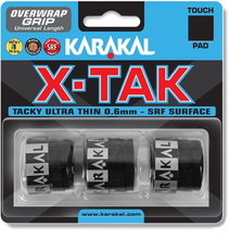 Karakal Overgrip X-Tak 0.6mm black 3 pack