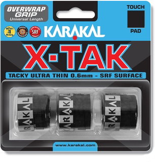 Karakal Overgrip X-Tak 0.6mm schwarz 3er