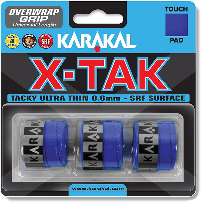 Karakal Overgrip X-Tak 0.6mm blau 3er