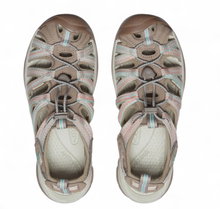 Keen Sandale Whisper (wasserdicht, Schnellschnürsystem, für leichte Wanderungen) taupe/coral Damen