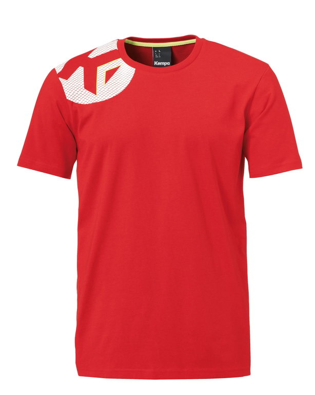 Kempa Sport-Tshirt Core 2.0 Basic (100% Baumwolle) rot Herren