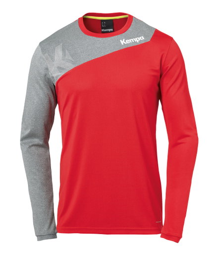 Kempa Sport-Langarmshirt Core 2.0 (100% Polyester) rot Herren