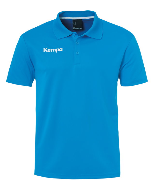 Kempa Sport-Polo Poly (100% Polyester) hellblau Herren