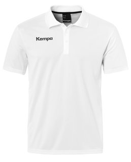 Kempa Sport-Polo Poly (100% Polyester) weiss Herren