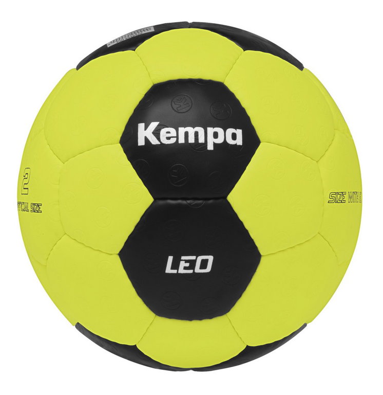 Kempa Handball Leo (strapazierfähiger Trainingsball) gelb/schwarz - 1 Stück