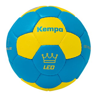 Kempa Handball Leo (strapazierfähiger Trainingsball) blau/gelb - 1 Stück