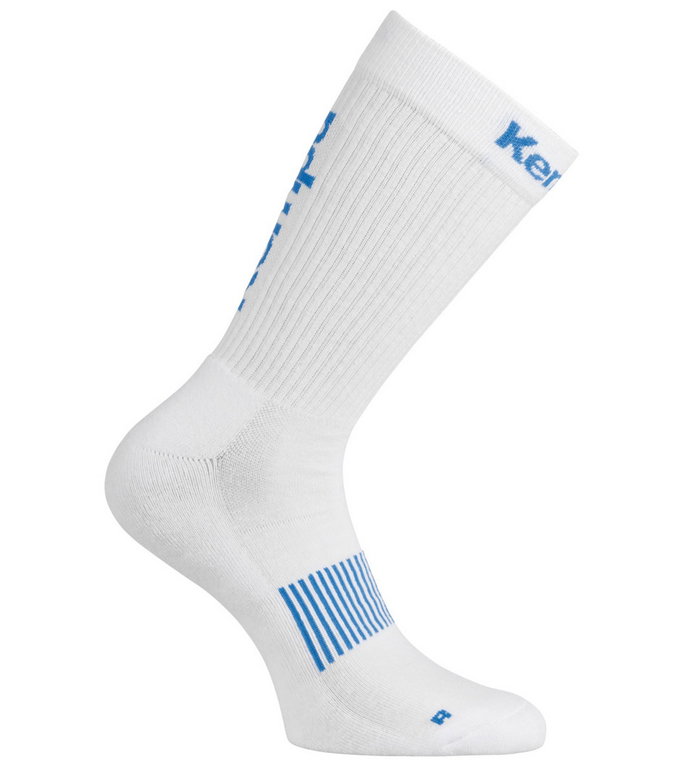 Kempa Indoorsocke Logo Classic weiss/royalblau - 1 Paar