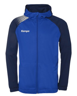 Kempa Kapuzenjacke Ambition 28 (Full-Zip, 100% Polyester) blau/navyblau Herren