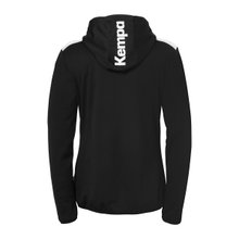 Kempa Hooded Jacket Emotion 27 Full-Zip (comfortable wearing experience) black/white ladies