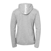 Kempa Hooded Jacket Emotion 27 Full-Zip (comfortable fit) grey/white ladies