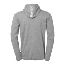 Kempa Hooded Jacket Emotion 27 Full-Zip (comfortable wearing experience) grey/white Men's