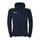 Kempa Hooded Jacket Emotion 27 Full-Zip (comfortable wearing experience) navy blue/yellow men's