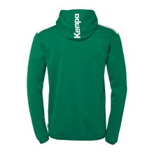Kempa Hooded Jacket Emotion 27 Full-Zip (comfortable wearing experience) green men's