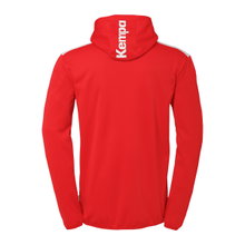 Kempa Hooded Jacket Emotion 27 Full-Zip (comfortable to wear) red/white Men