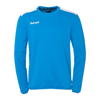Kempa Sport-Langarmshirt Emotion 27 Training Top (100% Polyester) kempablau/weiss Herren