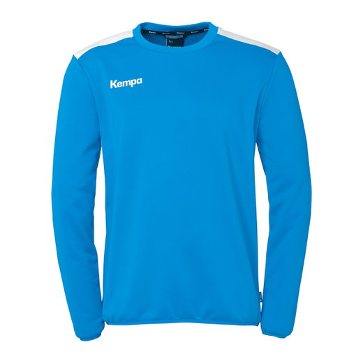 Kempa Sport-Langarmshirt Emotion 27 Training Top (100% Polyester) kempablau/weiss Herren