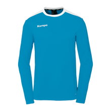 Kempa Sport Long Sleeve Shirt Emotion 27 (100% Polyester) Blue/White Men