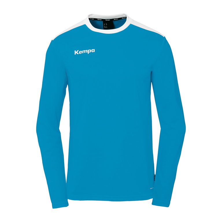 Kempa Sport-Langarmshirt Emotion 27 (100% Polyester) kempablau/weiss Herren