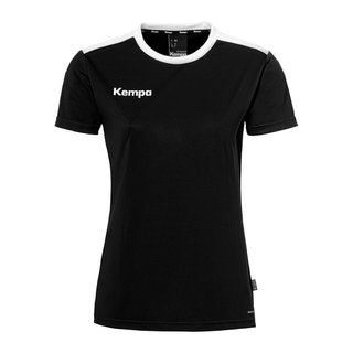 Kempa Sport-Shirt Emotion 27 (100% Polyester) schwarz/weiss Damen