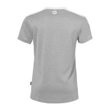 Kempa Sport-Shirt Emotion 27 (100% Polyester) grau/weiss Damen