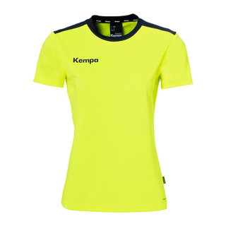 Kempa Sport-Shirt Emotion 27 (100% Polyester) gelb/marineblau Damen