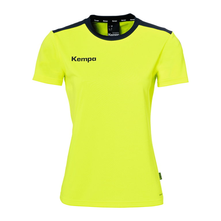 Kempa Sport-Shirt Emotion 27 (100% Polyester) gelb/marineblau Damen