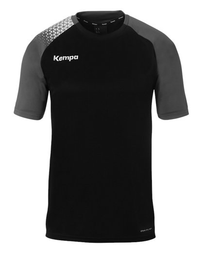 Kempa Sport-Tshirt Ambition 28 (100% Polyester) schwarz/grau Herren