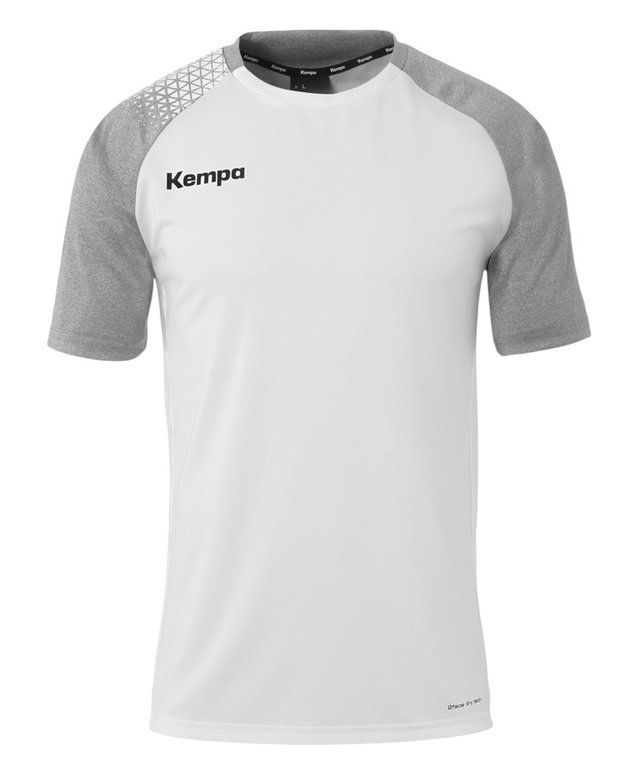 Kempa Sport-Tshirt Ambition 28 (100% Polyester) weiss/grau Herren