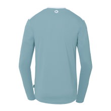 Kempa Sport Long Sleeve Shirt Emotion 27 (100% Polyester) aqua blue/white Men's