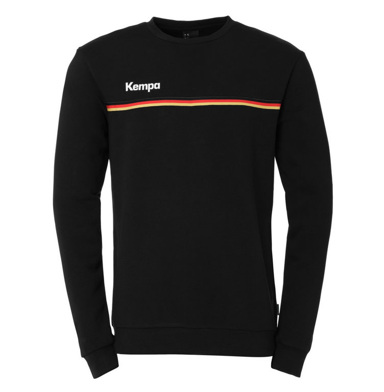 Kempa Sweatshirt Team Deutschland/Germany (angenehmes Tragegefühl) schwarz Herren
