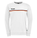 Kempa Sweatshirt Team Deutschland/Germany (angenehmes Tragegefühl) weiss Herren