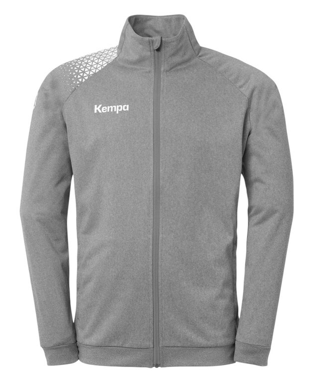 Kempa Trainingsjacke Poly Ambition 28 (Full-Zip, 100% Polyester) grau Herren