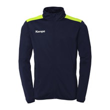 Kempa Trainingsjacke Emotion 27 (Full-Zip, 100% Polyester) marineblau/gelb Herren