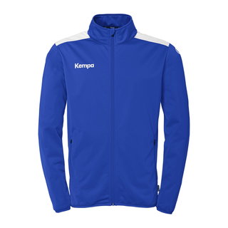 Kempa Trainingsjacke Emotion 27 (Full-Zip, 100% Polyester) royalblau/weiss Herren