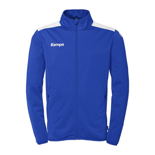 Kempa Trainingsjacke Emotion 27 (Full-Zip, 100% Polyester) royalblau/weiss Herren