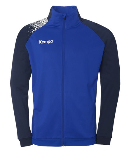 Kempa Trainingsjacke Poly Ambition 28 (Full-Zip, 100% Polyester) blau/navyblau Herren