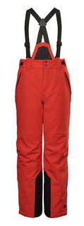 Killtec Winter Ski Pants KSW 79 (waterproof, breathable, PFC-free, snow guard, edge protection) red Kids