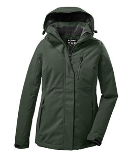 Killtec Winterjacke KOW 140 mit Kapuze (wasser- und winddicht) grüngrau Damen