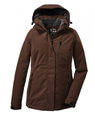 Killtec Winter Jacket KOW 140 with Hood (waterproof and windproof) cappuccino brown Ladies