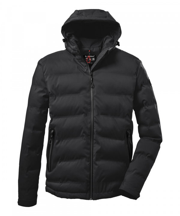 Killtec Steppjacke Kow 151 mit Kapuze - wasser- und windabweisend - schwarz Herren