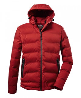 Killtec Steppjacke Kow 151 mit Kapuze - wasser- und windabweisend - rot Herren