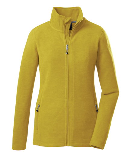 Killtec Fleece Jacket FLC (Stand-up collar, warm, soft) yellow Women