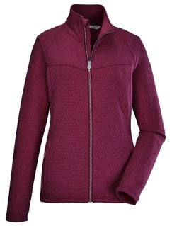 Killtec Powerstretchjacke mit Stehkragen (als Überzieher oder Midlayer geeignet) dunkelrose Damen