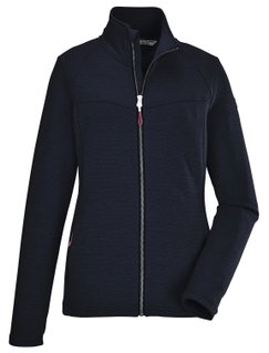 Killtec Powerstretchjacke mit Stehkragen (als Überzieher oder Midlayer geeignet) navyblau Damen