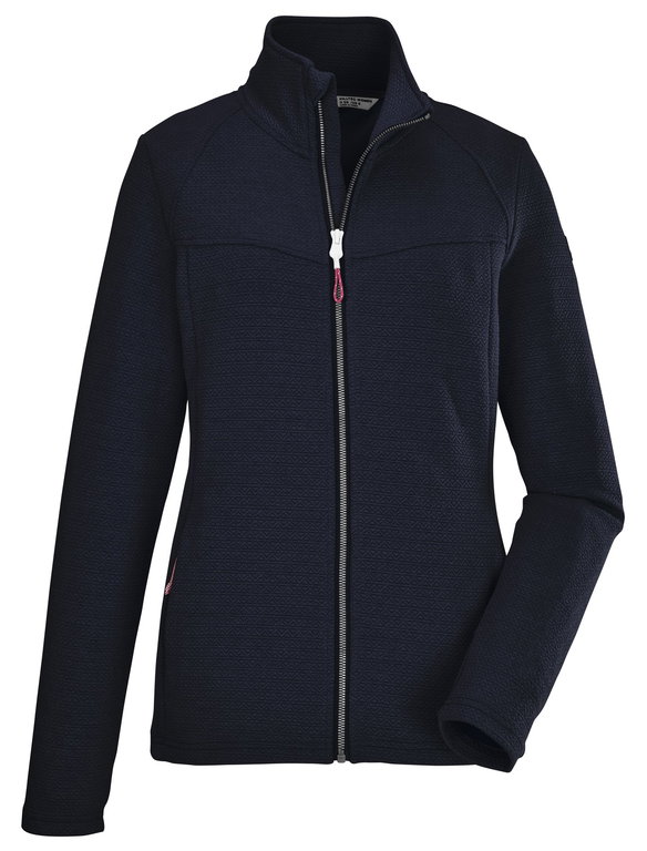Killtec Powerstretchjacke mit Stehkragen (als Überzieher oder Midlayer geeignet) navyblau Damen