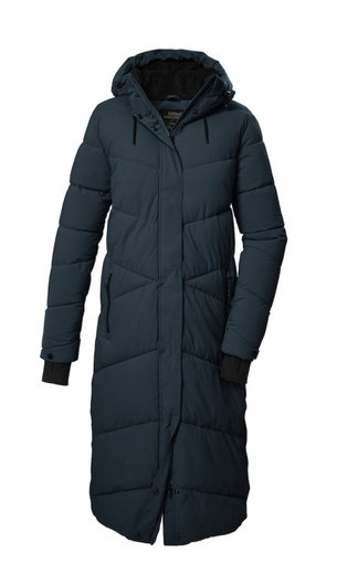 Killtec Winter Down Coat KOW 87 QLTD CT (breathable, water-repellent, windproof) dark blue ladies