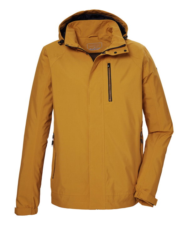 Killtec Übergangsjacke/Funktionsjacke KOS 52 mit Kapuze (wassericht, winddicht) gold/gelb Herren