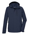 Killtec transitional jacket/function jacket KOS 52 with hood (waterproof, windproof) dark blue men's